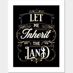 Let me inherit the land (Ps. 37:22). Posters and Art